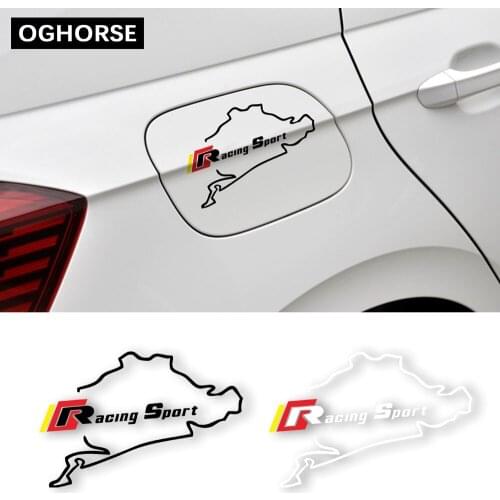 Car Fuel Tank Cap Sticker Decal Racing Sport For Volkswagen Golf 5 6 7 Polo Passat B5 B6 B7 Tiguan Scirocco CC Bora MK4 MK5 MK6