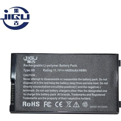JIGU New Laptop Battery For ASUS A8 A8000 F8 Z99 A32-A8 A8Jp A8Jr A8Jc A8Je A8Jm A8Sr A8Tc 6 Cells