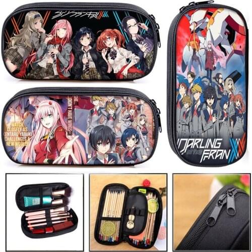 Anime fans Darling in the FranXX Cosmetic Cases Pencil Bag Boy Girl Kids Pencil Box teenagers Stationary Bag Best gift