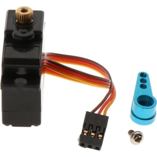 Fits Wltoys XKS 144001 Scale Metal Upgrage Steering Gear + Arm Set Parts