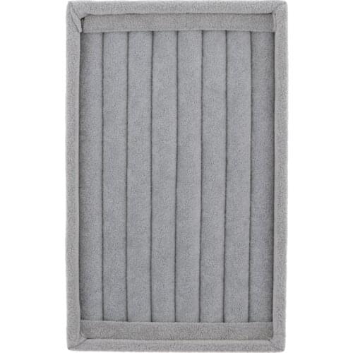 Precious Velvet Ring Display Tray Storage Showcase Jewelry Holder Organizer