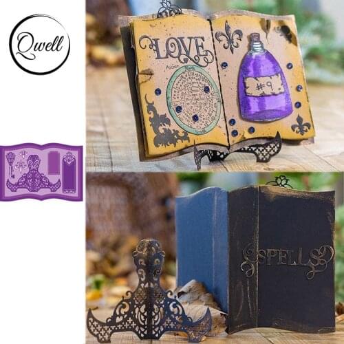 QWELL Book Metal Cutting Dies for Scrapbooking and Card Making Paper Embossing Craft New 2019 die cuts