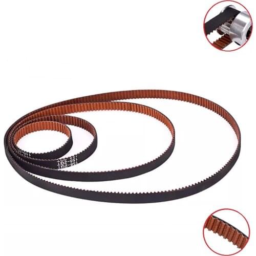 MEGA 3D Printers GT2 Closed Loop Anti-Slip Timing Belts 6mm Width Rubber 110 112 158 280 300 852 1524mm 2GT Synchronous Belts