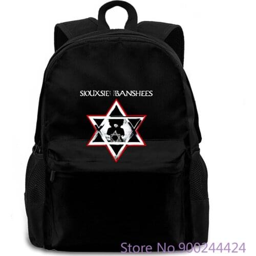 New Siouxsie & The Banshees Rock Band Legend Logo Black Male Designing women men backpack laptop travel school adult