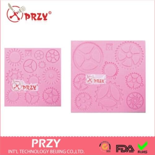 Gear Silicone Cake Mould Food-grade Silicone Chocolate Clay Mold Aroma Stone Moulds Silicone Rubber PRZY Eco-friendly 001