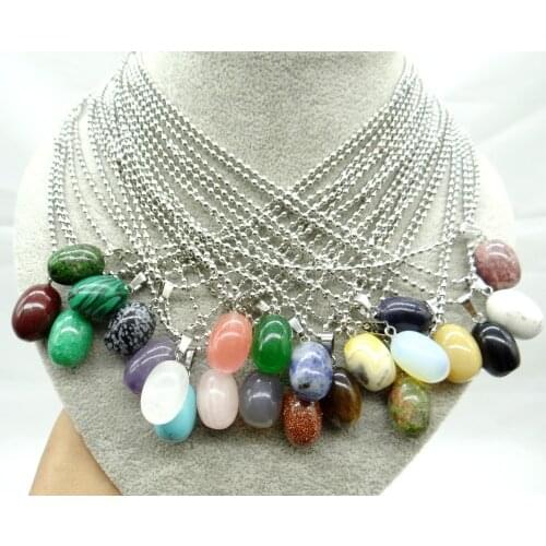 Natural Gem Stone Turquoises Quartz crystal tiger eye Charms Round Pendants for diy Jewelry Making necklace free shipping 1pc