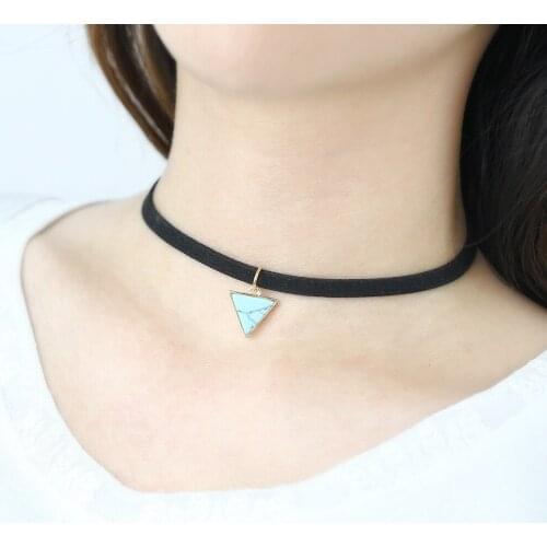 2017 New Arrive Fashion Statement Unique Vintage Necklace Fashion Brand Necklace for Women Factory Wholesale Triangle Pendant