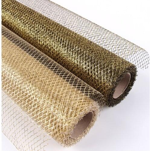 8yards DIY Flower Gift Decoration Wrapping Packing Crepe Papers Mesh Handmade Materials Jacquard Flowers Material