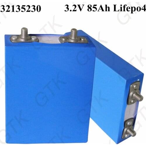 1pcs 3.2v 85ah lifepo4 battery rechargable high capacity batteries for electric wheelchair solar installation DIY battery pack