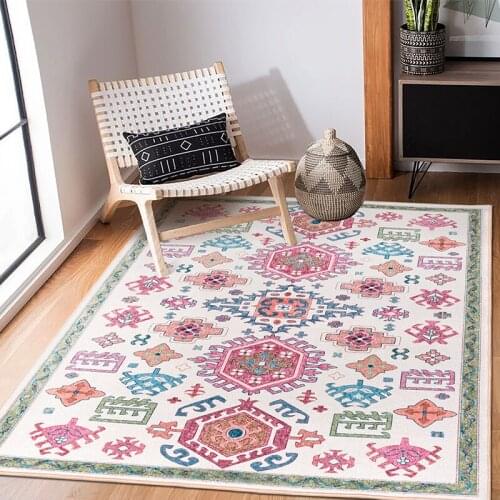 American Ethnic Style Livingroom Carpet Shaggy Morocco Bedroom Carpet Home Decor Mat Table Rugs Persian Modern Floor Coffee