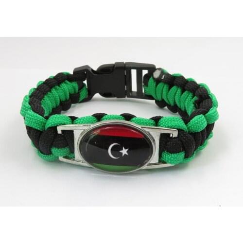 Infinity love libya bracelet libya country bracelet fashion man and woman handmade rope bracelet libya flag bangles