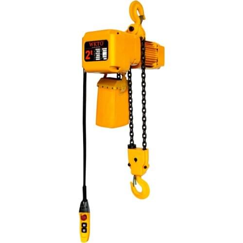 Electric motor driven chain hoist 1 ton pulley