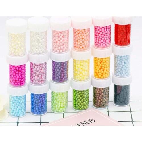 DIY Fishbowl Beads Slime Supplies Glitter Pearls Slime Filler Fluffy Decoration Gradient Slime Accessories additives for slimes