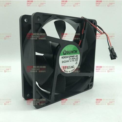 For Sunon KDE2412PMB1-6A DC 24V 10.3W 12038 120x120x38mm 12cm server inverter cooling fans