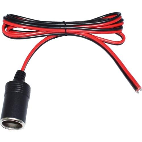 150cm 12V 20a Female Car Cigar Cigarette Lighter Socket Car Charger Power Cigarette Lighter Female Socket Cable Plug Adapter