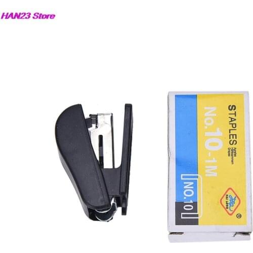 Hot sale Mini Corchetera Binder Mini Stapler Set Kawaii Stapler Stationary with 50pcs Staples Plastic