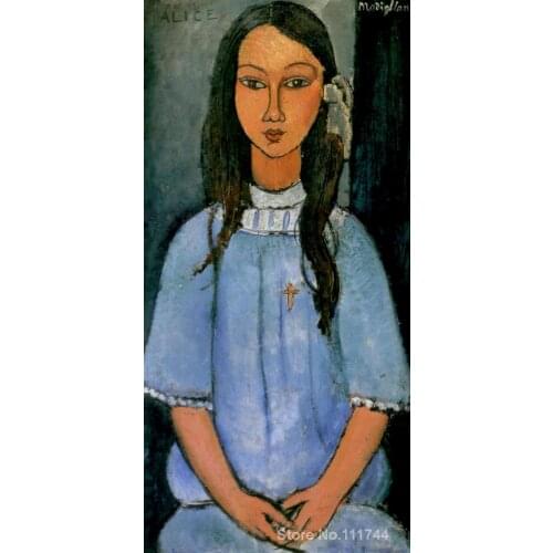 Canvas art Alice Amedeo Modigliani oil painting reproduction High Quality Handmade