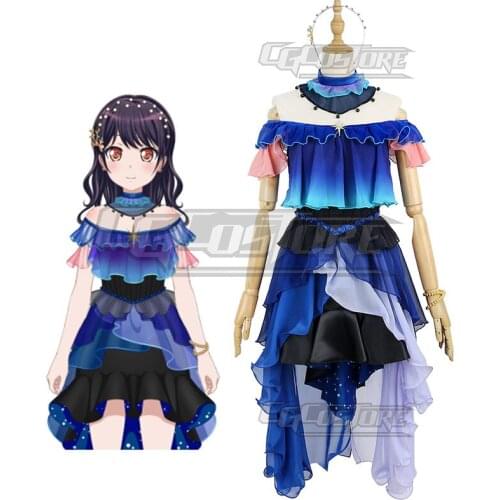 Bang Dream Futaba Tsukushi Cosplay Costume Morfonica Anime Game Blue Dresses Halloween Christmas Free shipping CG969CZH