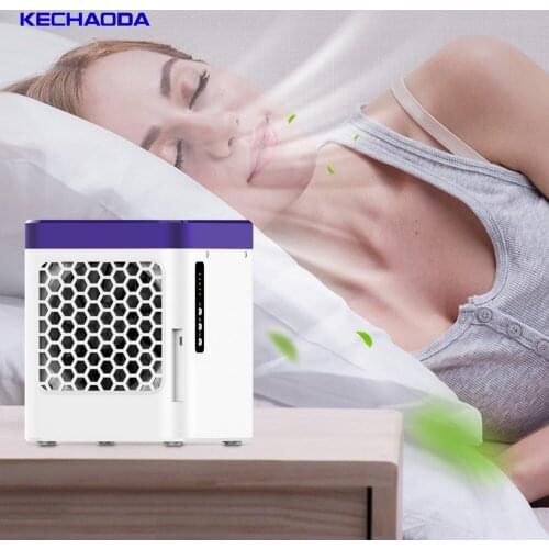 Home Mini Air Conditioner Portable Air Cooler Personal Space Air Cooling USB Charging Air Conditioning LED lights Desk Fans