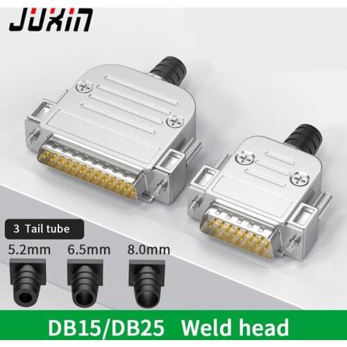 Mini metal shell DB15 male female DB25 pin plug 25P connector 15 pin servo drive PLC