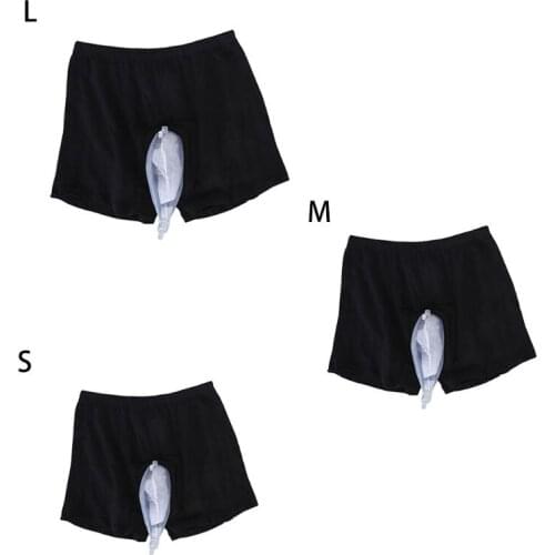 Urine Bag Reusable Male Urinal Bag Silicone Urine Funnel Pee Holder Collector With Catheter For Old Men