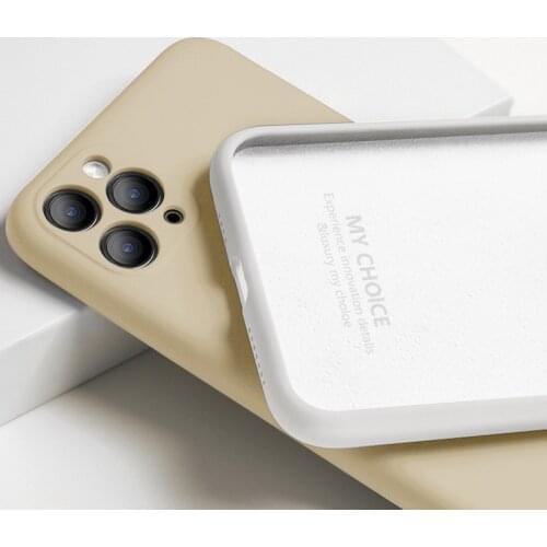 Original Liquid Silicone Soft Case For iPhone 12 11 Pro Max X XR XS 7 8 6 6s Plus SE 2020 12 Mini Shockproof Thin Phone Cover