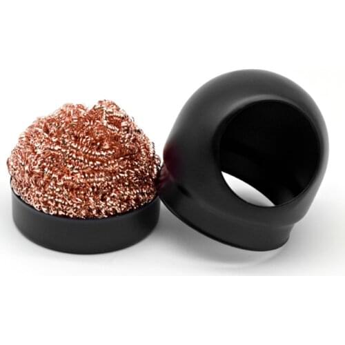 Solder Iron Tip Cleaner Soldering Iron wire with Electric Soldering Iron Stand Holder Welding Soldering Cleaning Steel Ball