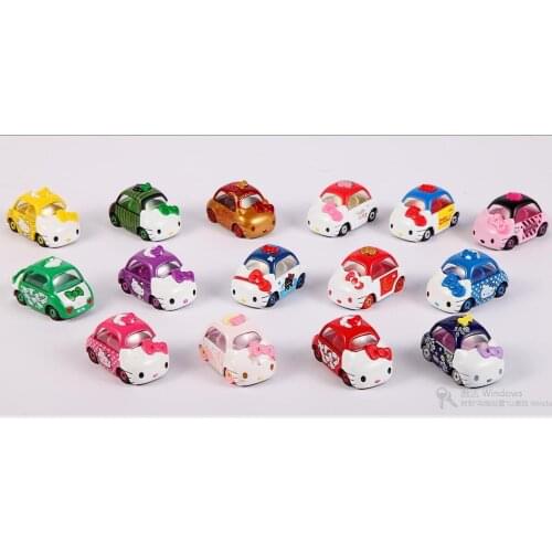 Jenga Genuine Alloy Car Model Hellokitty Decoration Cute Doll Kate Limited Edition Toys for Girls Boys