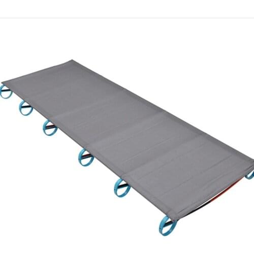 Outdoor Folding Bed Camping Mat Ultralight 180*58cm Camp Bed Cot Sleeping Aluminium Frame Bear 100kg