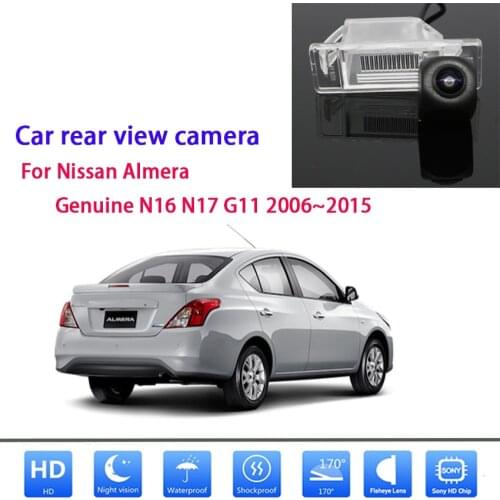 For Nissan Almera Genuine N16 N17 G11 2006~2015 Car Rear View Back Up Reverse Parking Camera Full HD CCD Night Vision