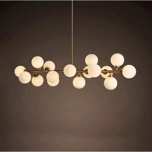 Modern LED Chandelier Light Fitting 16LED lights warm bubble chandelier restaurant Three different lengths of boom Free EMS