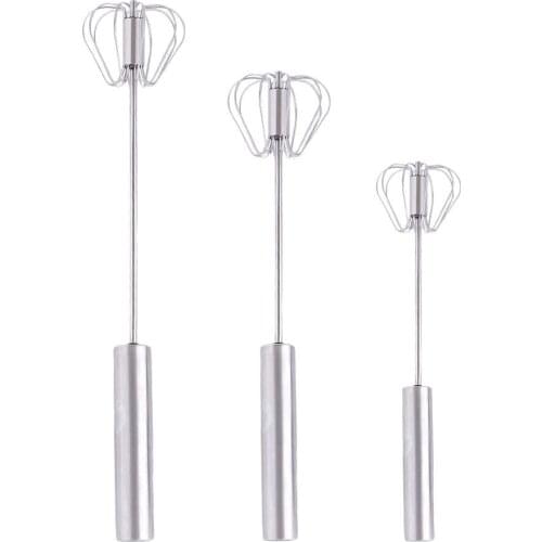 Stainless Steel Egg Beater Semi-Automatic Whisk Stirrer Mixing Mixer Egg Cream Milk Stirring Whisk Hand Mixer Kitchen Tools