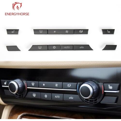 11Pcs Key Car Caps Repair Kit A/C Heater Button Switch Cover Fit for BMW 5 Series F10 F07 GT 61319313923