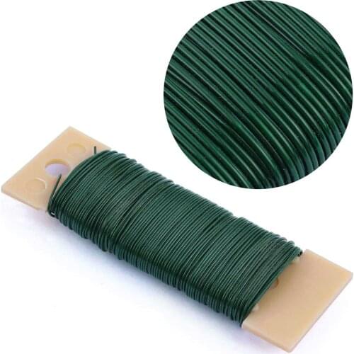 22 Gauge Green Floral Paddle Wire for Wreaths, Garland and Floral Arrangements DIY Crafts