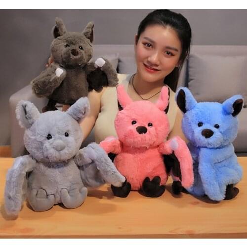 24cm Creative Cartoon Bat Plush Toy Dark Elf Cute Bat Baby Soft Personality With Sleep Storytelling Plush Toy Gift For Children