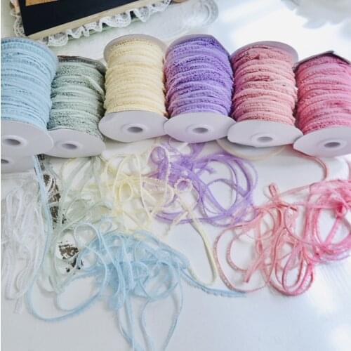 1 Meter Apparel Lace Accessories Black Army Green Elastic Stretch Lace Applique Trim Ribbon Sewing Fabrics Underwear 23cm