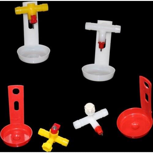 Automatic Chicken drinkers Cup Poultry Automatic Water Supplies Drinks Chicken coop automatic Water Cup 5 Pcs