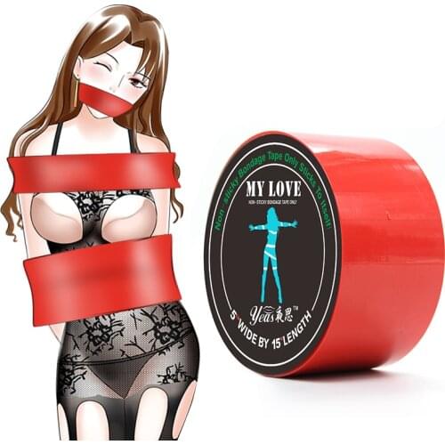Static Bdsm Bondage Tape Soft Inviscid Sex Rope Restraints Slave Adult Game SM Toys Chastity Belt Sex Flirting Toy For Couples