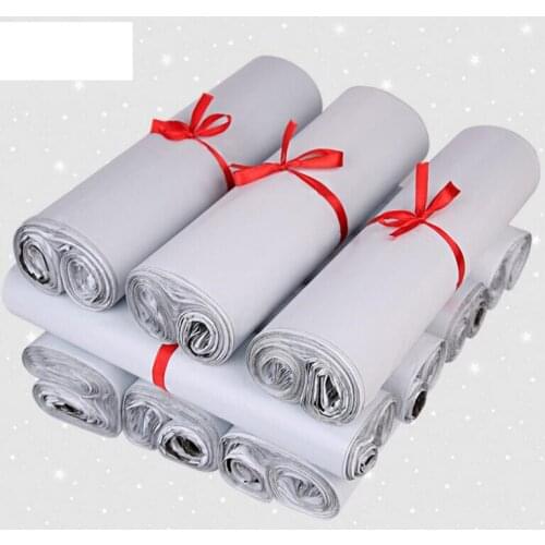 Large size 28*42cm White self-adhesive poly mailer bag/ poly mailing post envelope/ Plastic Express Courier plastic bag