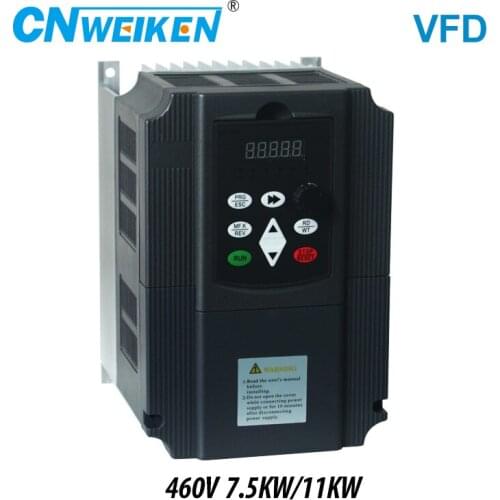 Frequency Converter For Motor 440V 7.5KW/11KW 3 Phase Input And Three Output 50hz/60hz AC Drive VFD Frequency Inverter