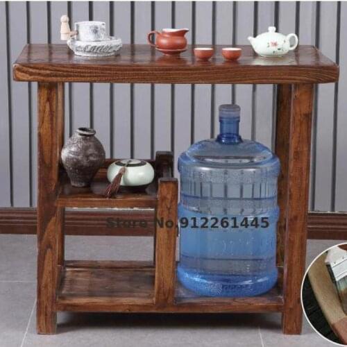 Old elm tea table log sofa side a few corners a few solid wood tea cabinet balcony small tea table simple modern small tea table