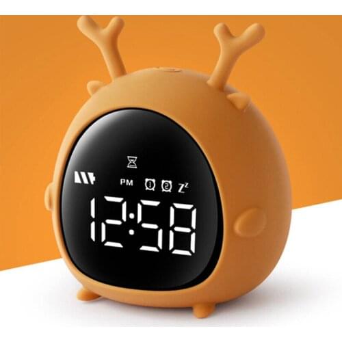 Alarm Clock Kids Child Children Sleep Bedside Alarm Clock Digital Wake Up Temperature Snooze Timer Clock for Bedroom/Table/Desk
