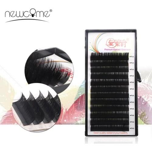 NEWCOME Korea Material Individual Eyelash All Size False Eyelash Silk Volume Eyelash Extension Fake Eye Lash