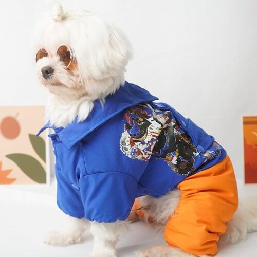 Dog Jumpsuit Small Dogs Clothes Winter Suit For Dogs Pets Outfit Warm dog Clothes For French Bulldog Poodle Schnauzer Cat Coat