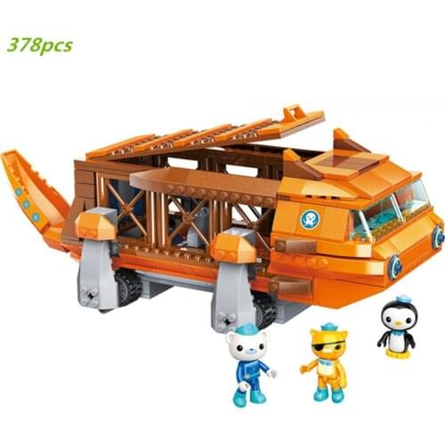 NEW Big Movie Creator Ideas City GUP-X Fishing Boat Octonauts Cartoon Building Blocks Kit Bricks Classic Model Toys For Children