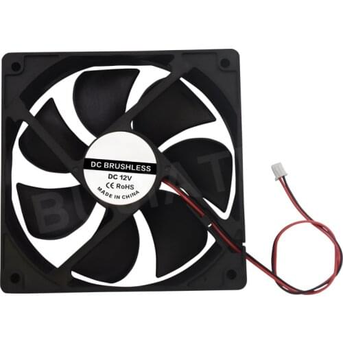 Max 12025 Cooling Fan DC 12V Mute CPU PC Computer Case Fan 120x120x25mm 2PIN for Laptop GPU 120mm Ball/Sleeve 3d printer parts