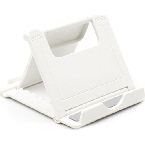 Tablet Stand Desktop Support Portable Double Folding Stand Suitable for iPhone iPad Samsung Huawei Tablet Stand White