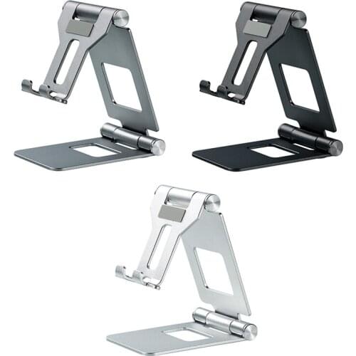 New Lazy Charging Stand Adjustable Desktop Tablet PC And Mobile Phone Universal Creative Aluminium Alloy Stand Foldable Bracket