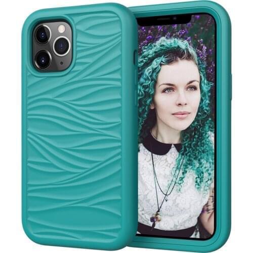 3D Wave Armor Shockproof Case For iPhone 12 12Pro Max 12 Mini Soft Silicone Back Cover For iPhone 11 XR XS Max X 6 6S 7 8 Plus