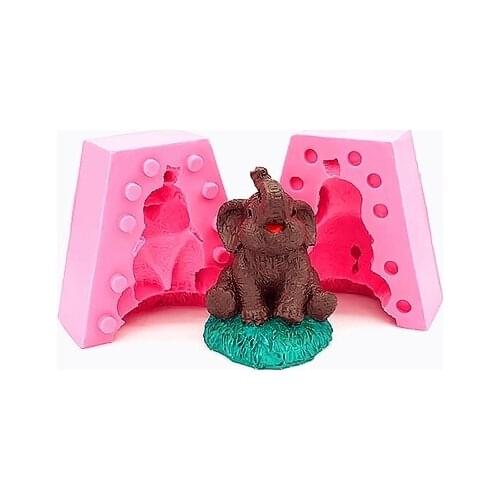 Craft Silicone Soaps Mould Mold Mousse Mold Animals Soap Mold DIY Candle Resin Elephant 3D Silicone Rubber PRZY Eco-friendly 001